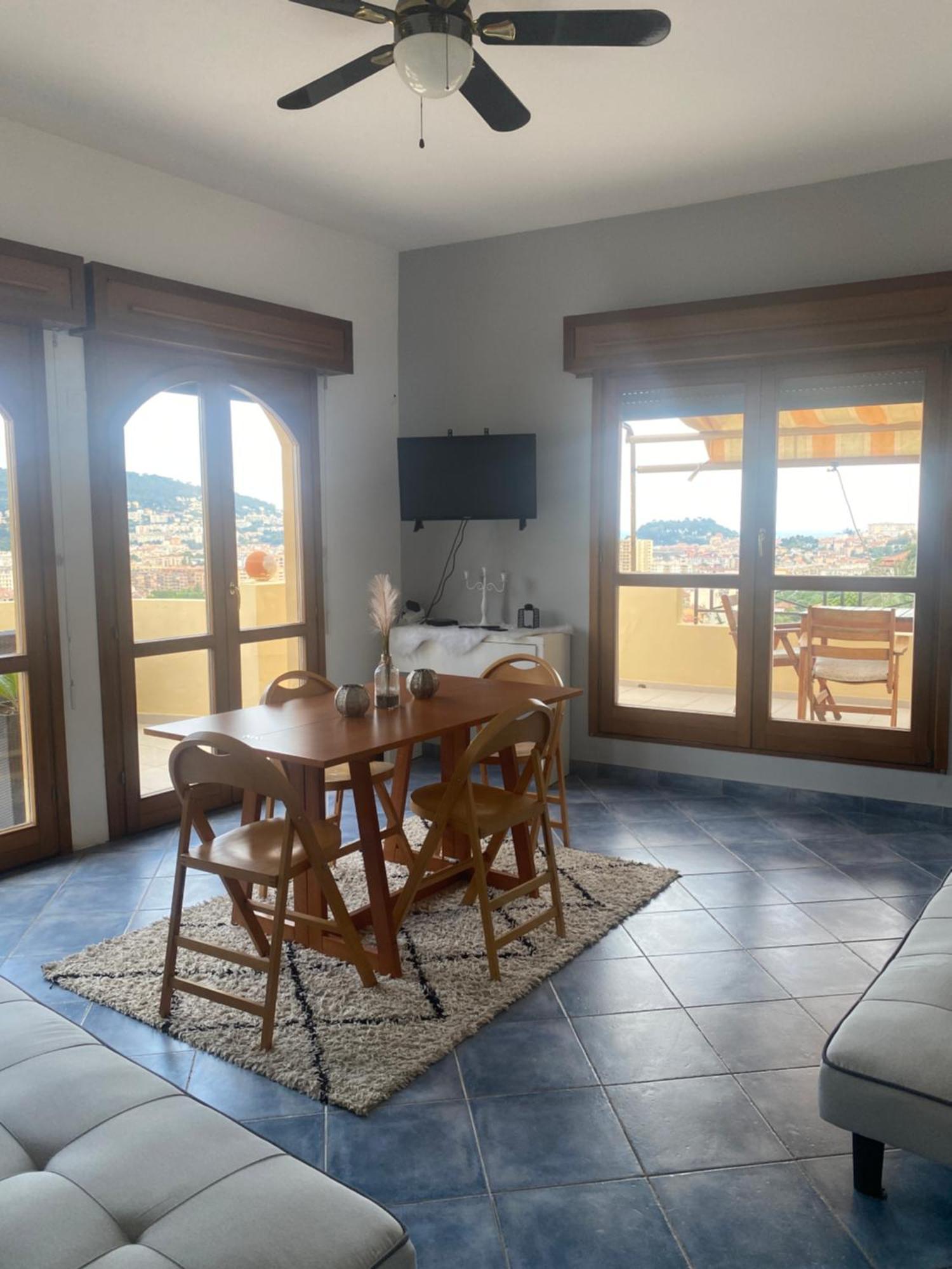 Appartement-Nice 01 Vue Mer - Panoramique Wifi-Parking Exterior foto